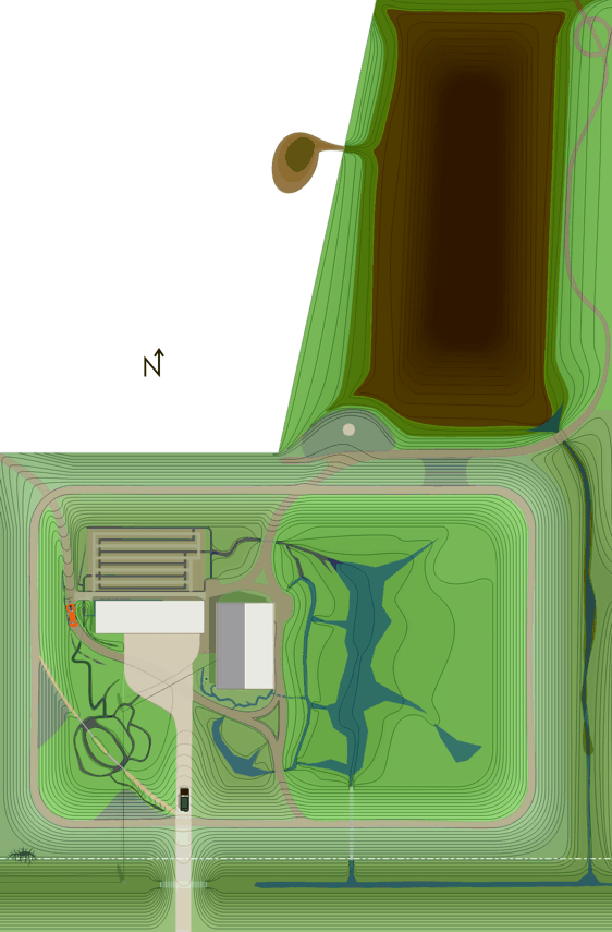 site drawing drainage